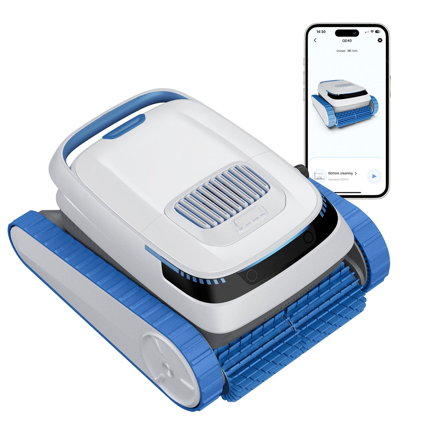 Nix Pool - Robot limpiafondos de piscina a batería sin cable QD40