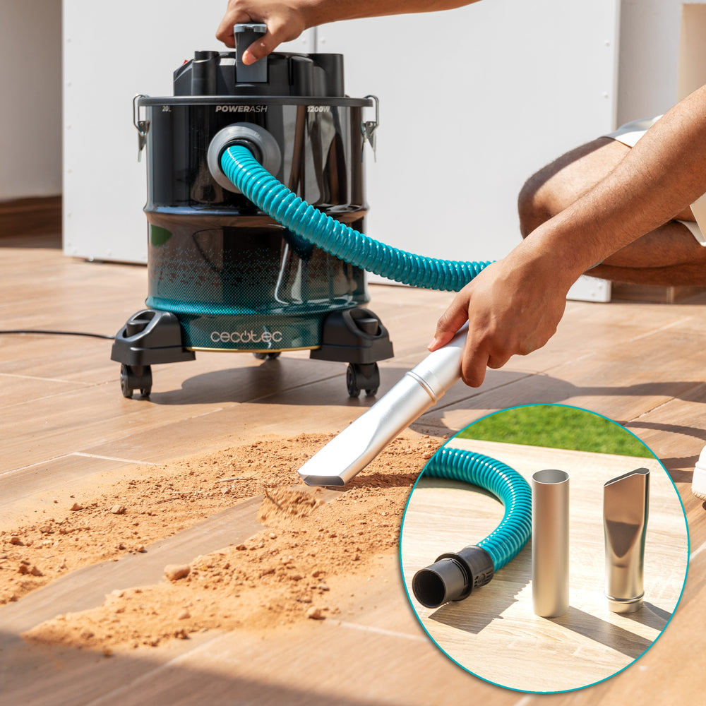 Cecotec Conga Ash 5000 Free Aspiradora de Cenizas 1200 W 18 kPa Succión Extrema Para Cenizas y Restos