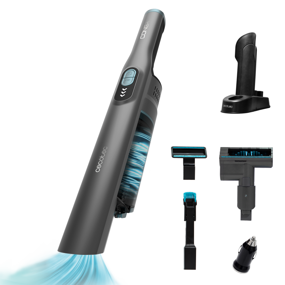 Cecotec Conga Rockstar Micro Clean Car Aspirador de Mano con Motor Brushless Digital y ForceSonic