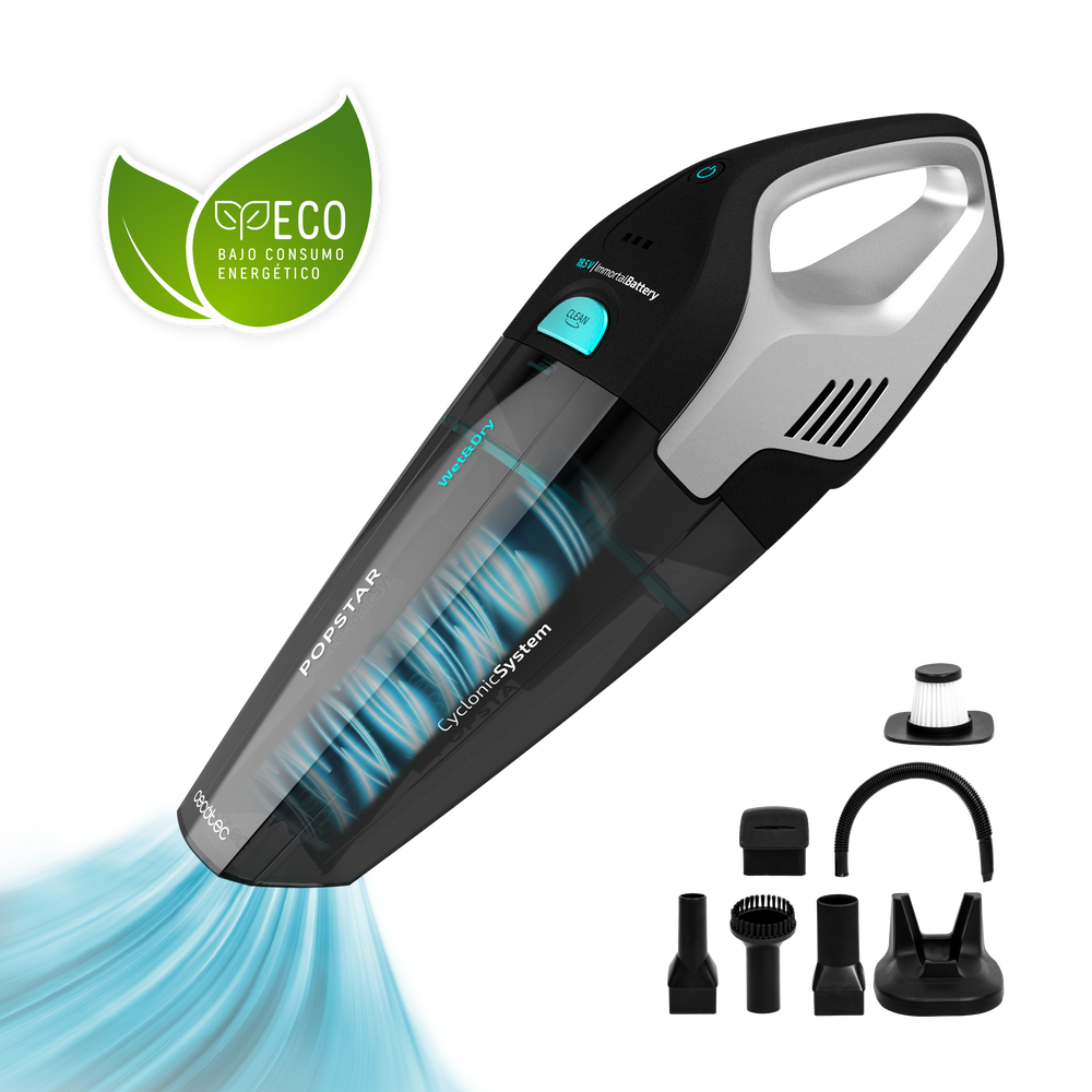 Cecotec Conga Popstar Micro 18,5 V Aspiradora De Mano Inalámbrica Con Accesorios Y Gran Autonomía