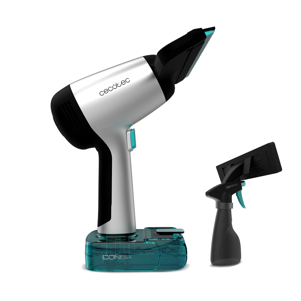 Cecotec Conga Rockstar 3700 Glass 3 En 1 Pulveriza Limpia y Aspira Con 30 Min De Autonomía