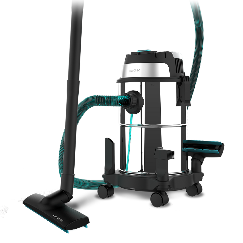 Cecotec Conga Rockstar Aspirador 2 En 1 Húmedo Y Seco Con Carcasa De Acero Inoxidable