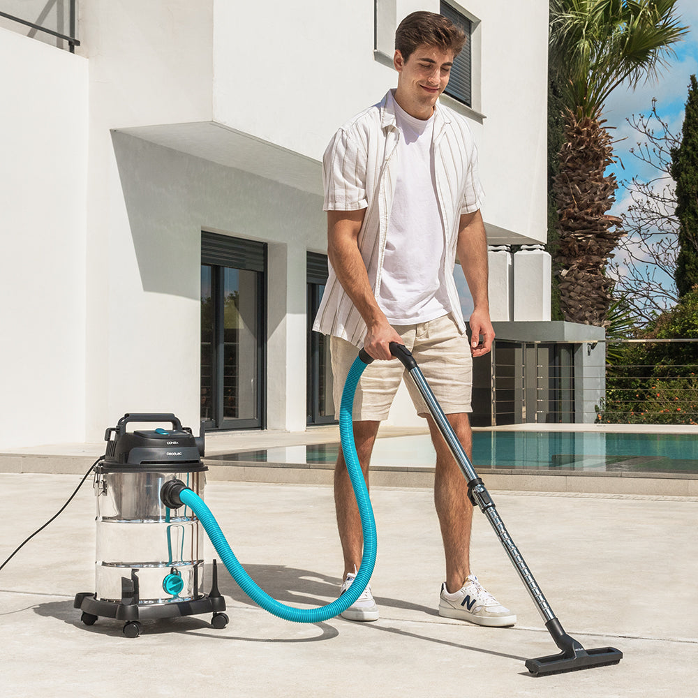 Cecotec Conga Rockstar Wet Dry Aspiradora Sólidos y Líquidos Acero Inoxidable Max Pro