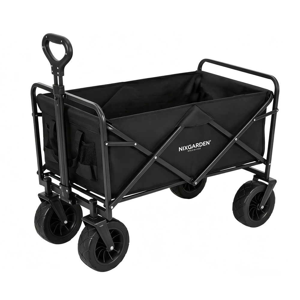 Carro Plegable XXL Estructura Reforzada Ruedas Todoterreno