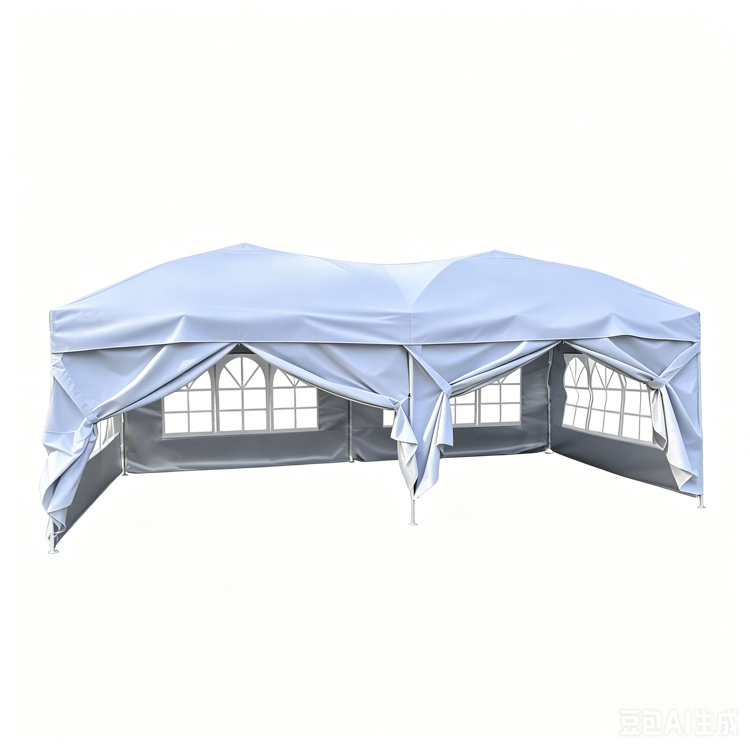 Carpa Plegable 6x3 M Con 6 Paredes Y Estructura Reforzada