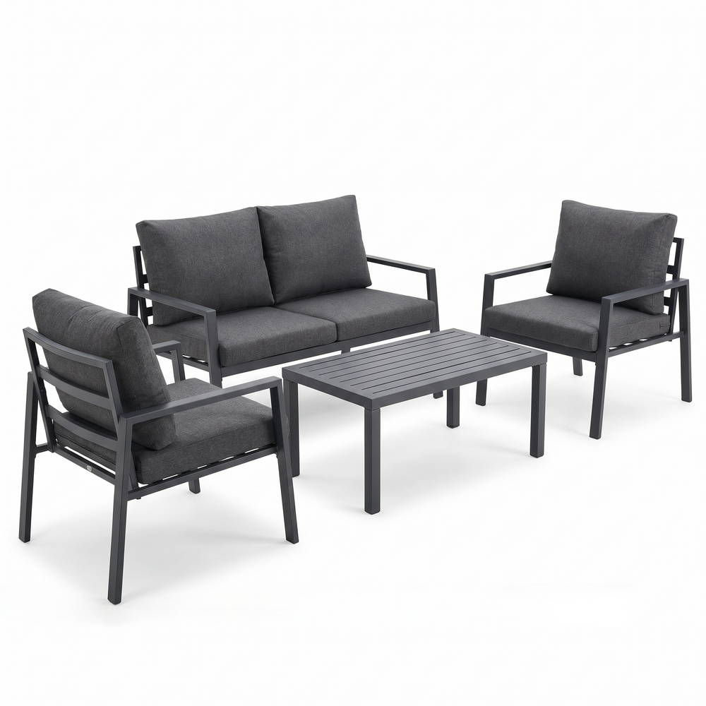 Conjunto de Jardín Antracita 4 Piezas