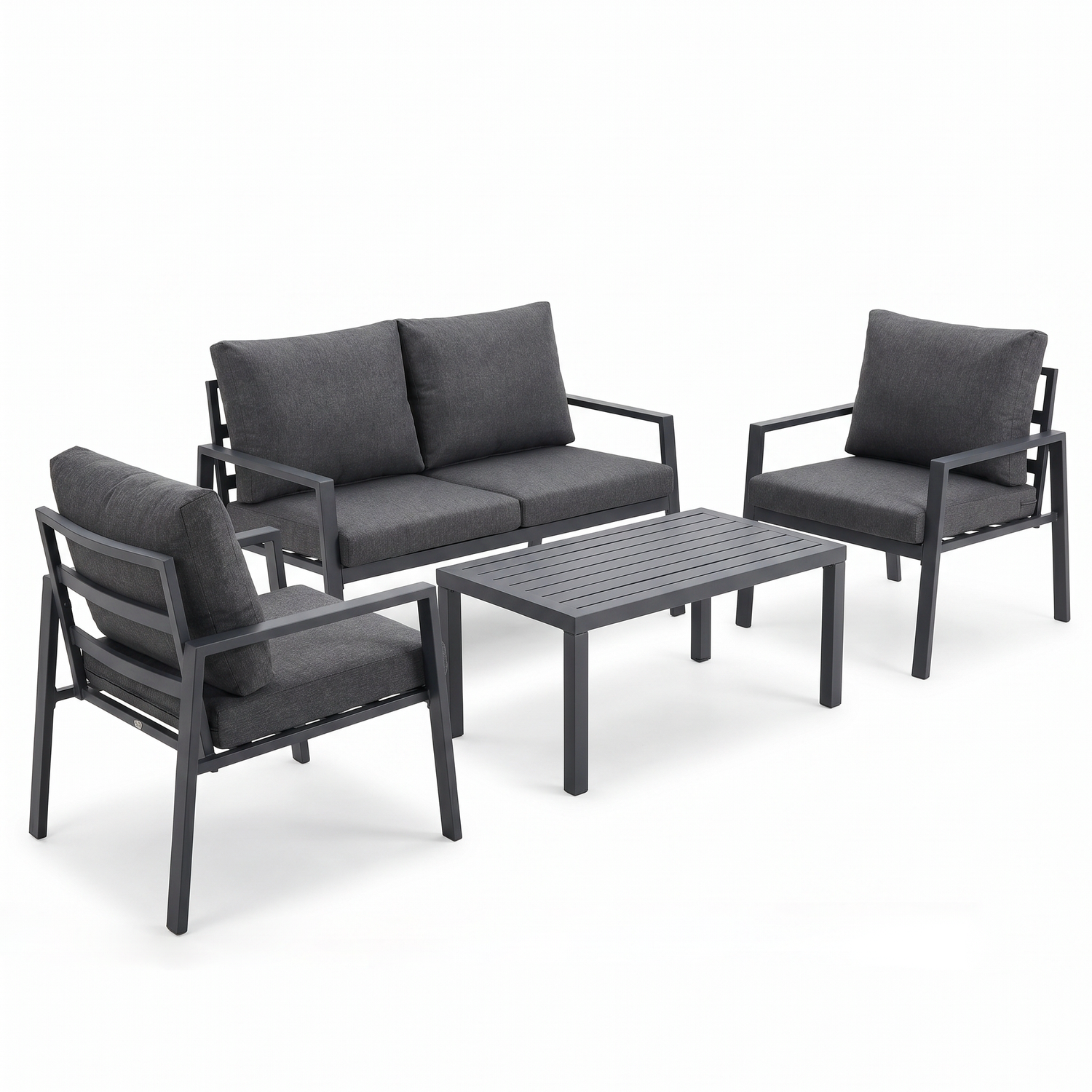 Conjunto de Jardín Antracita 4 Piezas