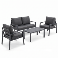 Conjunto de Jardín Antracita 4 Piezas