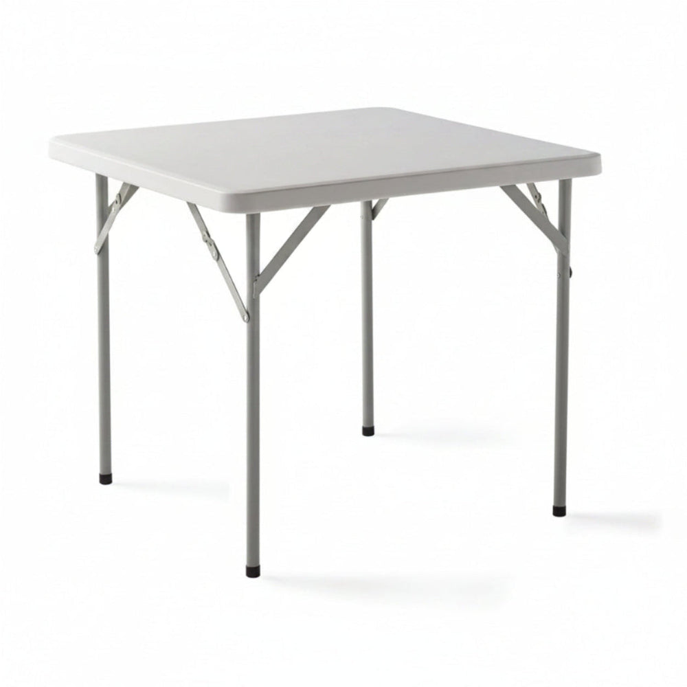Mesa Plegable Portátil 84x84x74 Cm Blanco
