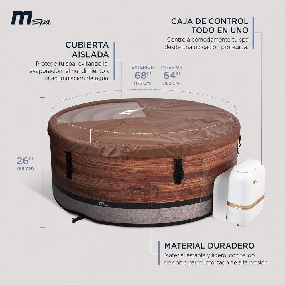 MSpa - Spa hinchable semirrígido circular Duet-Eco 4-6 personas