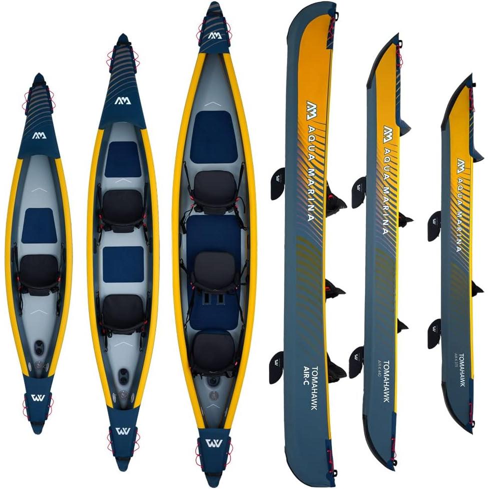 Aqua Marina - Tomahawk AIR-C 15'8" AIR-C kayak hinchable 3 Plazas drop stitch