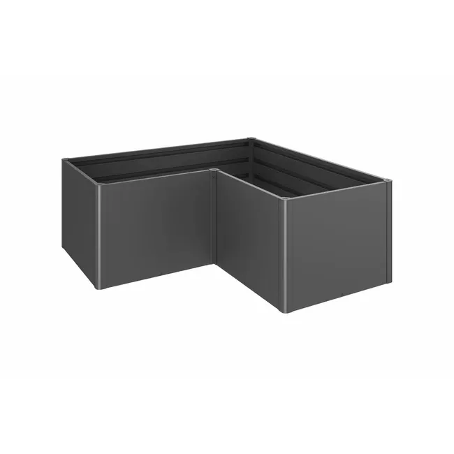 Biohort – Huerto urbano elevado de metal Gris oscuro metálico