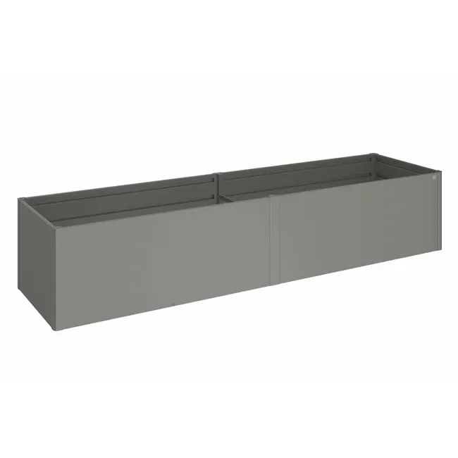 Biohort – Huerto urbano elevado de metal Gris cuarzo metálico