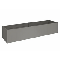 Biohort – Huerto urbano elevado de metal Gris cuarzo metálico