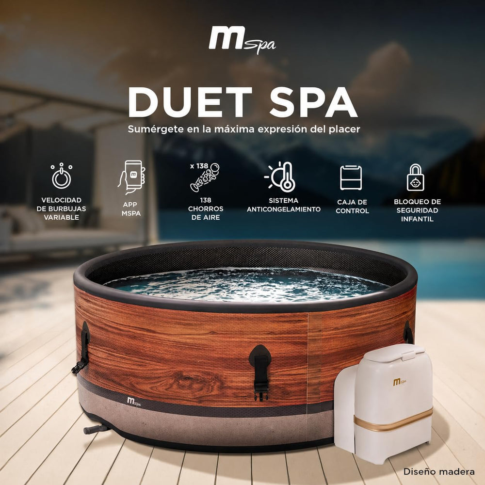 MSpa - Spa hinchable semirrígido circular Duet-Eco 4-6 personas