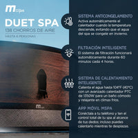 MSpa - Spa hinchable semirrígido circular Duet-Eco 4-6 personas