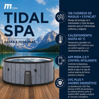 MSpa Spa hinchable semirrígido circular Tidal 4–6 personas
