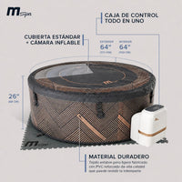 MSpa - Spa hinchable semirrígido circular Mono-Eco 4-6 personas