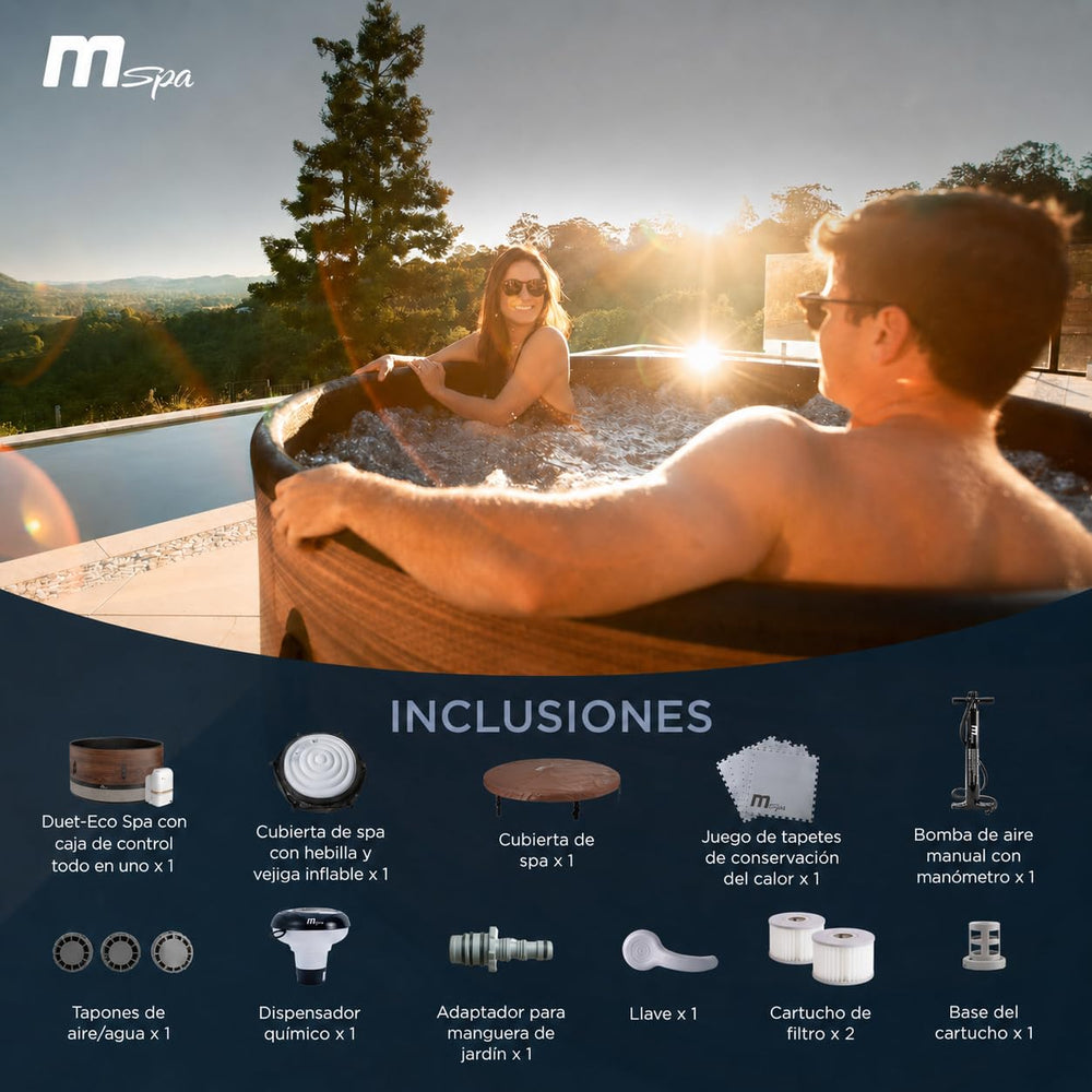 MSpa - Spa hinchable semirrígido circular Duet-Eco 4-6 personas