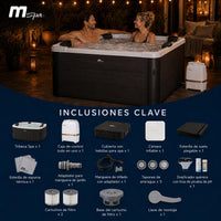 Mspa - Spa rígido cuadrado Tribeca 4-6 personas