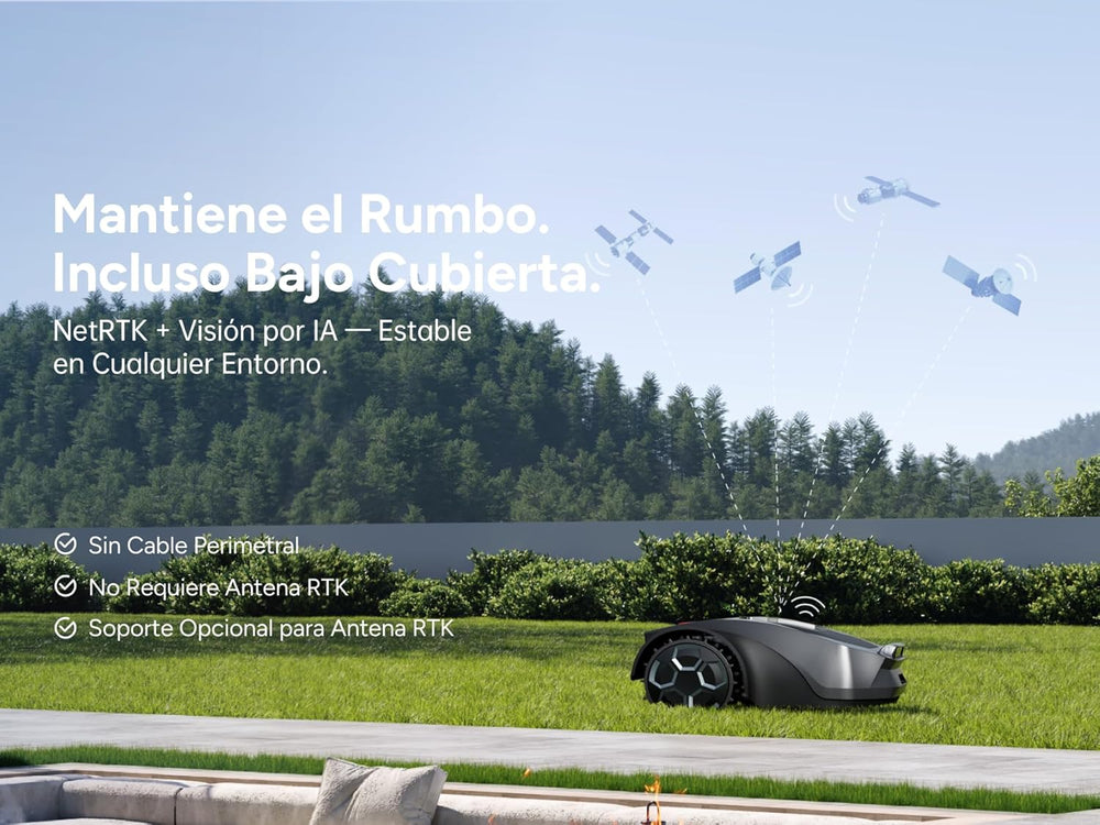 iGarden Z4 Robot Cortacésped Inteligente sin Cable Inver X Serie Z — RTK + IA, hasta 1500 m²