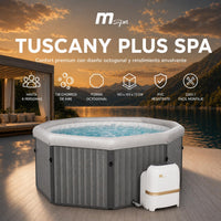 MSpa - Spa rígido cuadrado Tuscany 4–6 personas