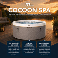 MSpa - Spa hinchable semirrígido circular Cocoon-Eco 4–6 personas