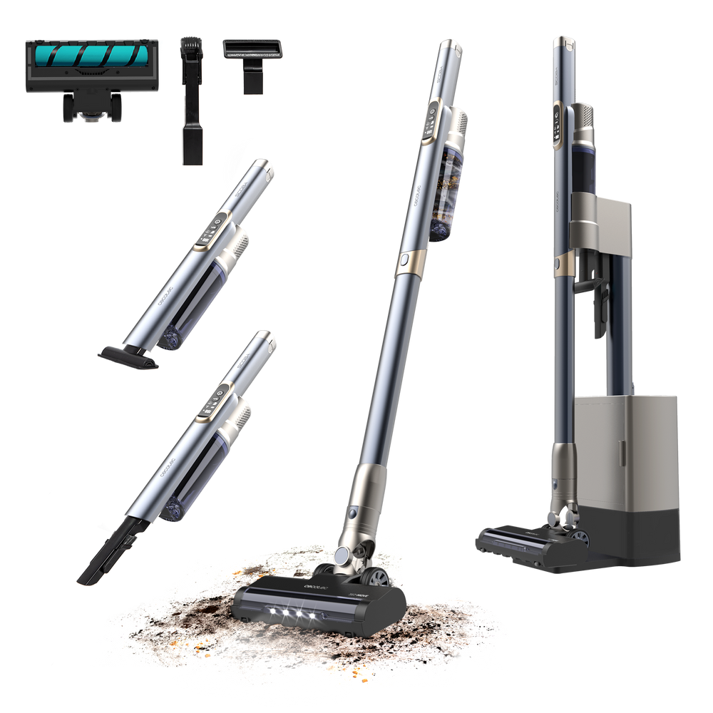 Cecotec Scoba 2100 Station 2 En 1 Aspirador Vertical Y Mano 1,55 Kg Autovaciado Higiénico