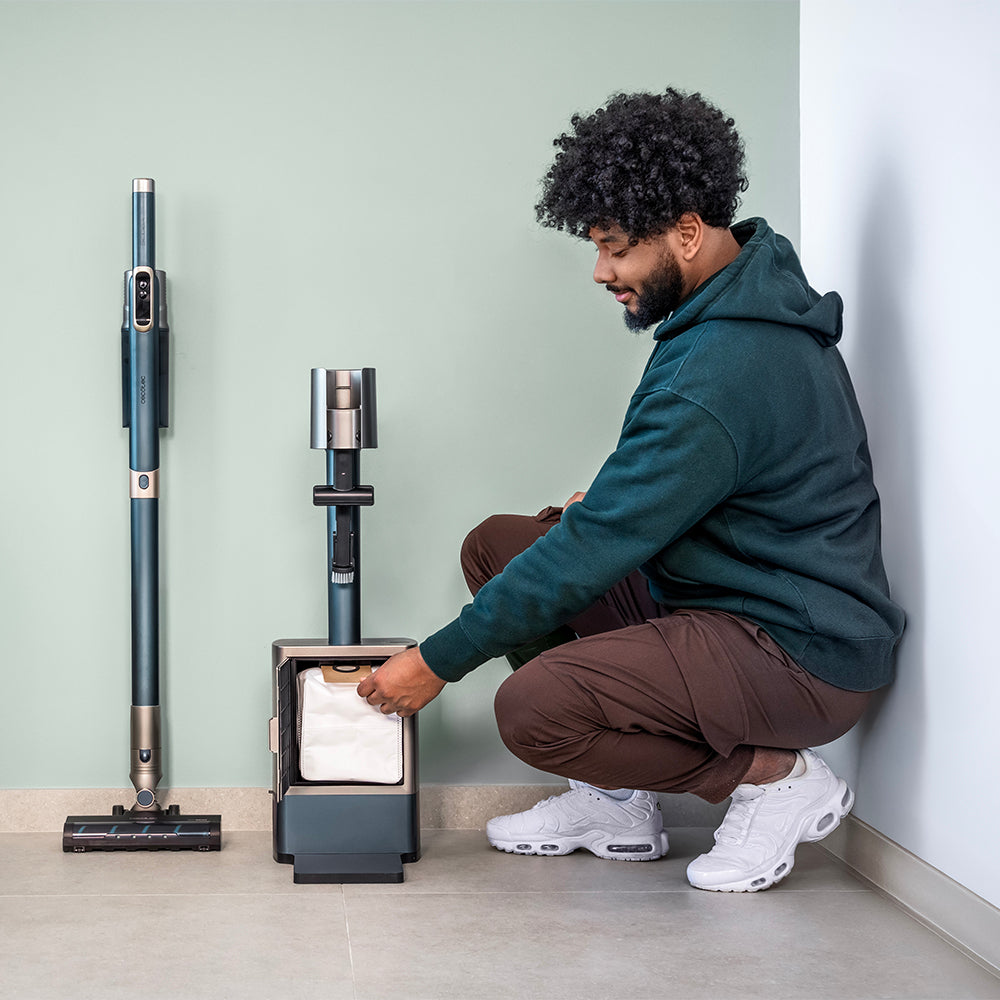 Cecotec Scoba 2100 Station 2 En 1 Aspirador Vertical Y Mano 1,55 Kg Autovaciado Higiénico