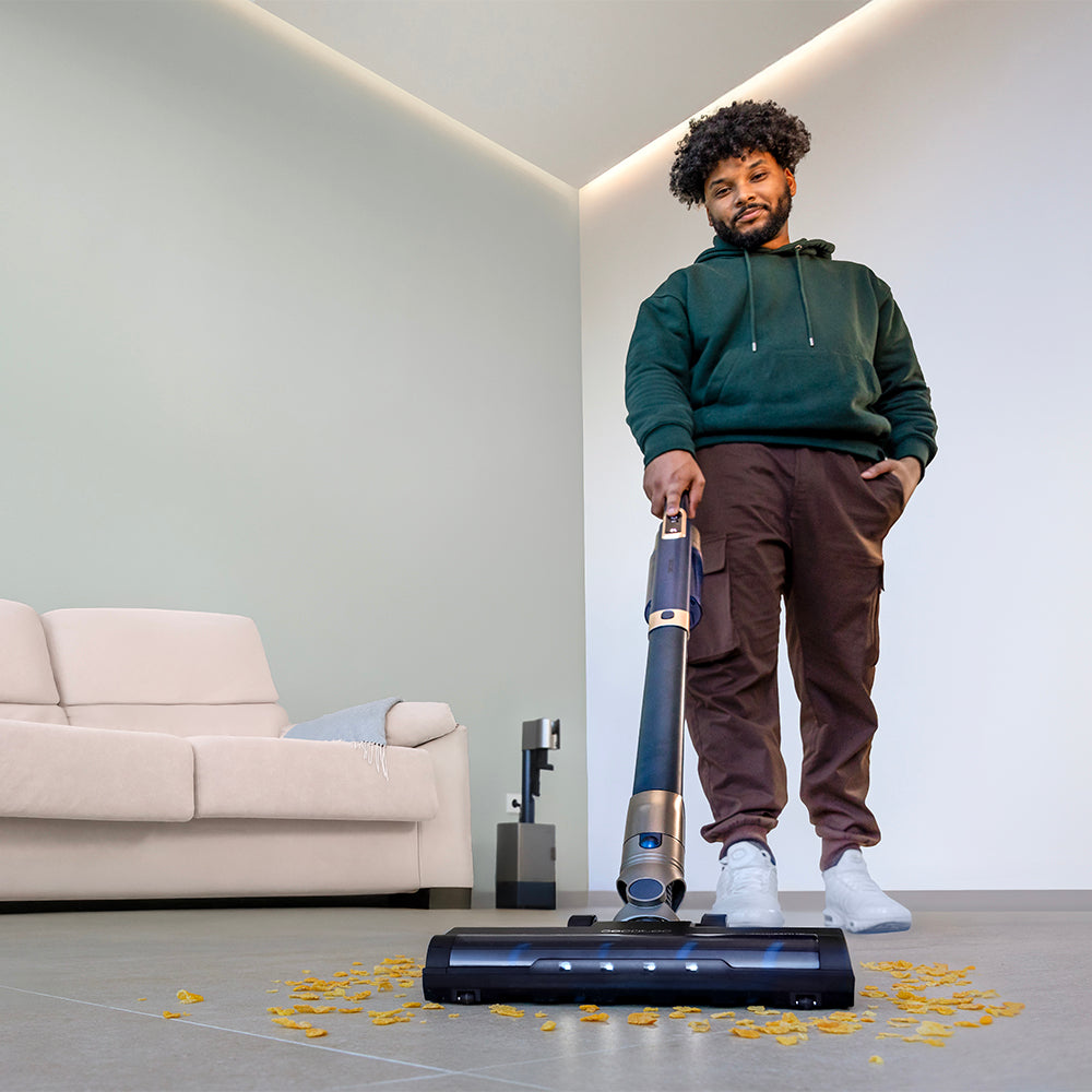 Cecotec Scoba 2100 Station 2 En 1 Aspirador Vertical Y Mano 1,55 Kg Autovaciado Higiénico