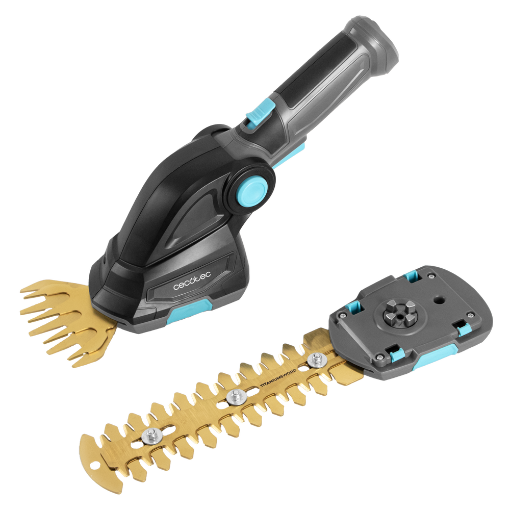 Cecotec Cortasetos TitaniumSword 2000 De Mano, Cuchillas Láser Con Recubrimiento De Titanio