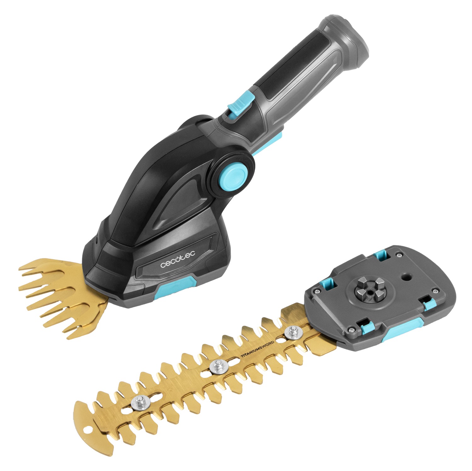 Cecotec Cortasetos TitaniumSword 2000 De Mano, Cuchillas Láser Con Recubrimiento De Titanio