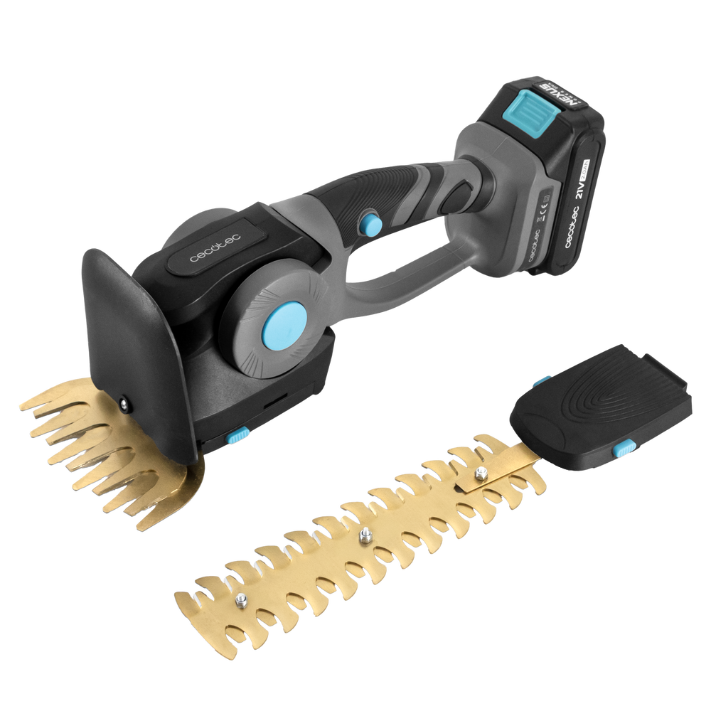 Cecotec Cortasetos TitaniumSword 2120 Hand XL Con Cuchillas De Titanio Antiadherentes