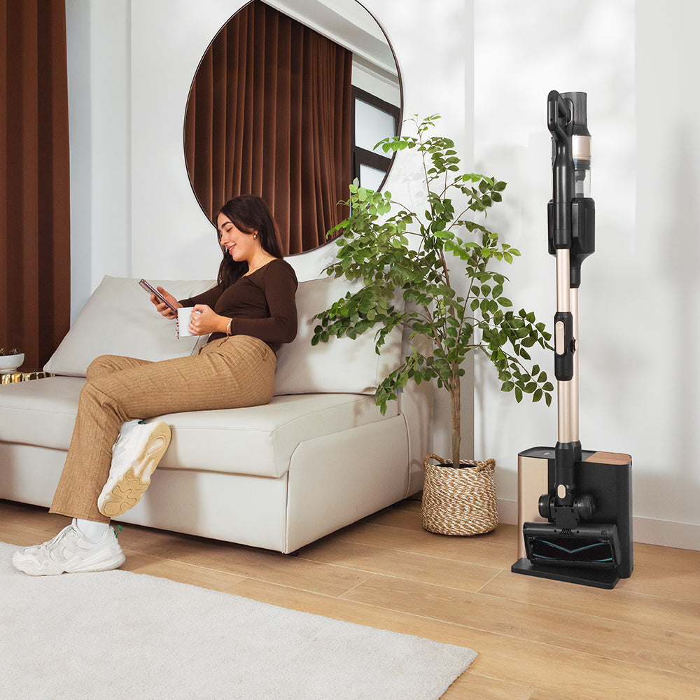 Cecotec Conga Rockstar 5500 Hurricane Station Flex Succión De 220 AW Base Autovaciado Higiénica