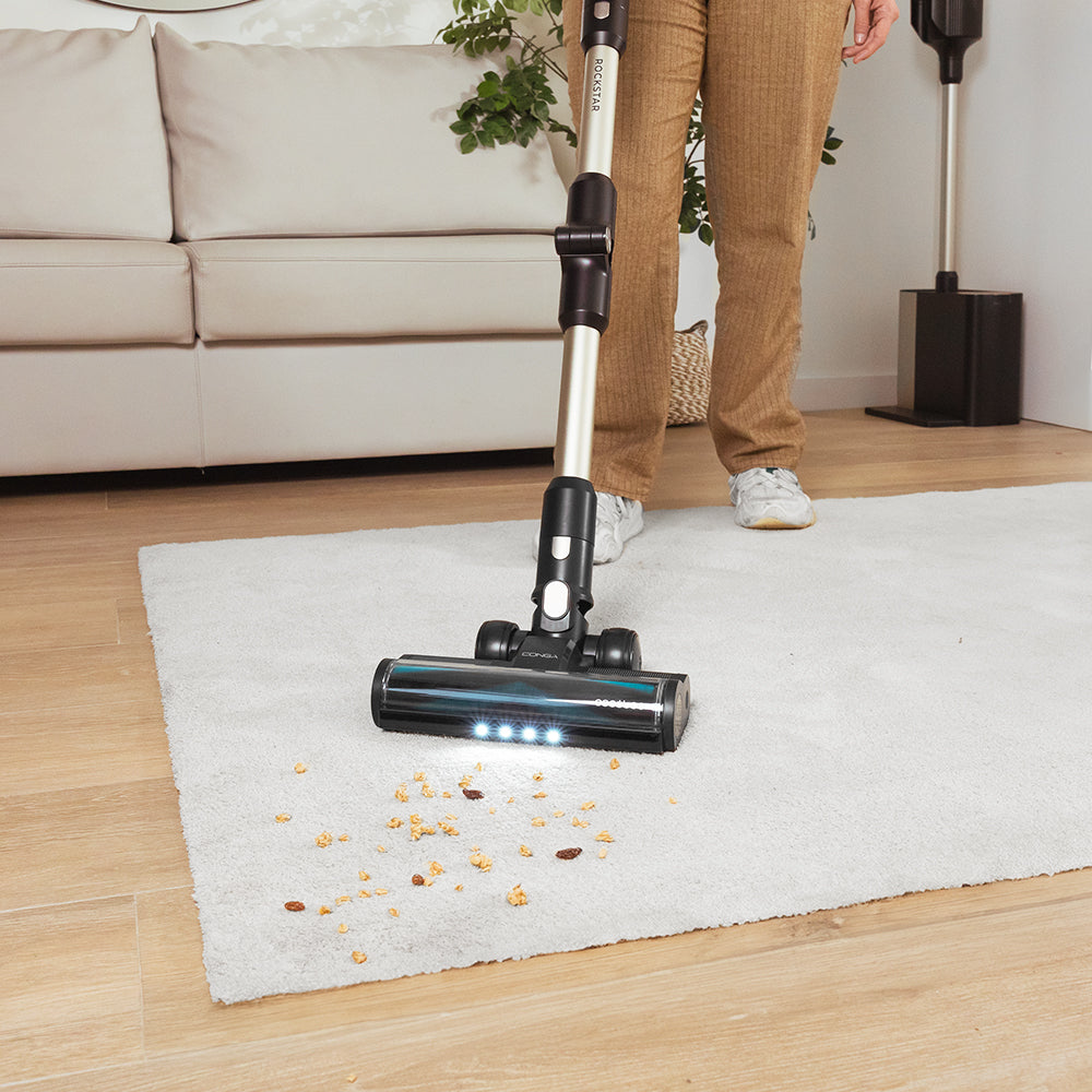 Cecotec Conga Rockstar 5500 Hurricane Station Flex Succión De 220 AW Base Autovaciado Higiénica