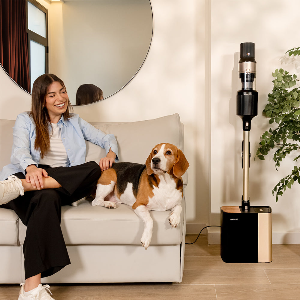 Cecotec Conga Rockstar 5500 Hurricane Pet Flex Aspiradora 220 AW con Autovaciado y Filtro Higiénico