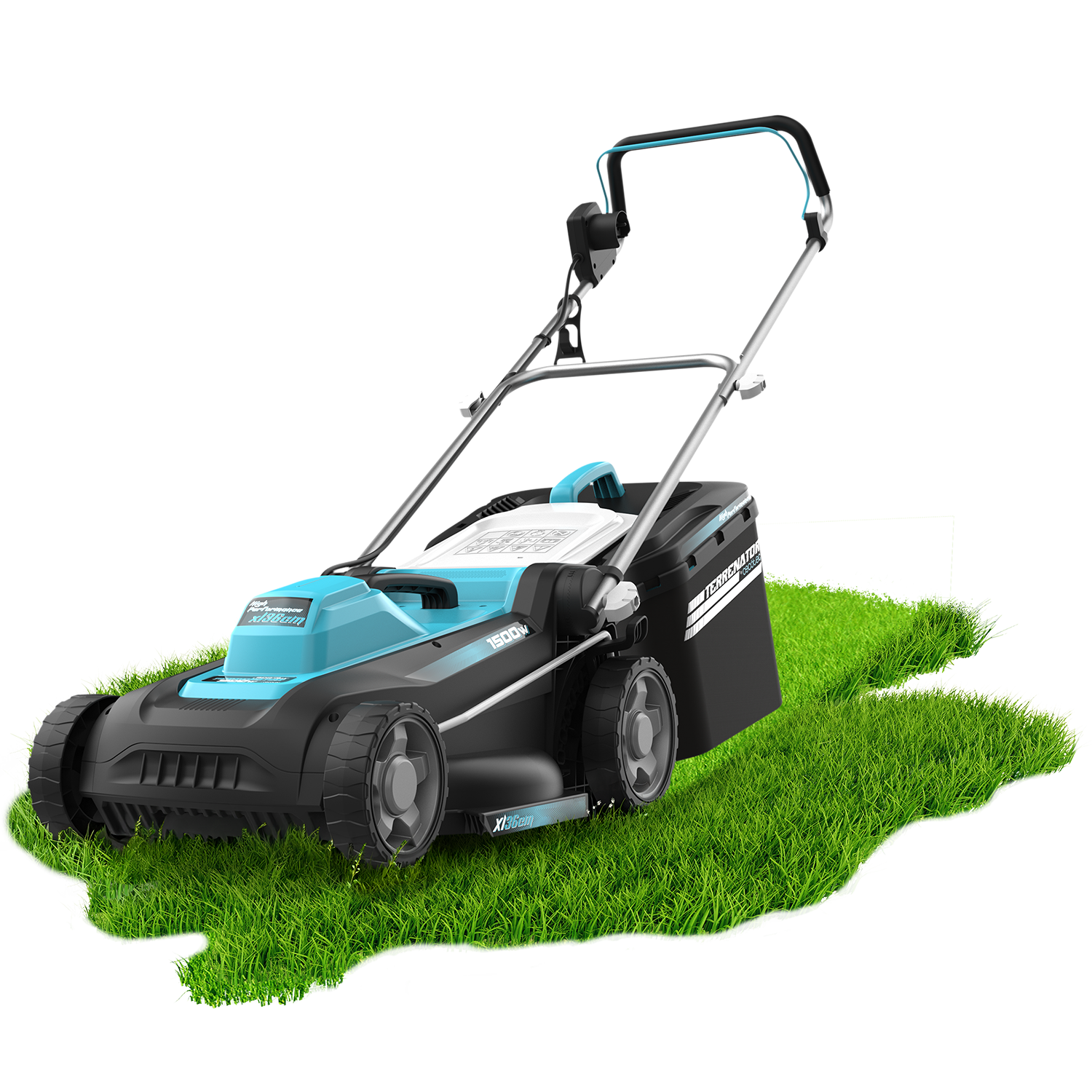 Cecotec Cortacésped Eléctrico Terrenator 360 Flex Z 1500 W Sistema Z Tech Altura Centralizada