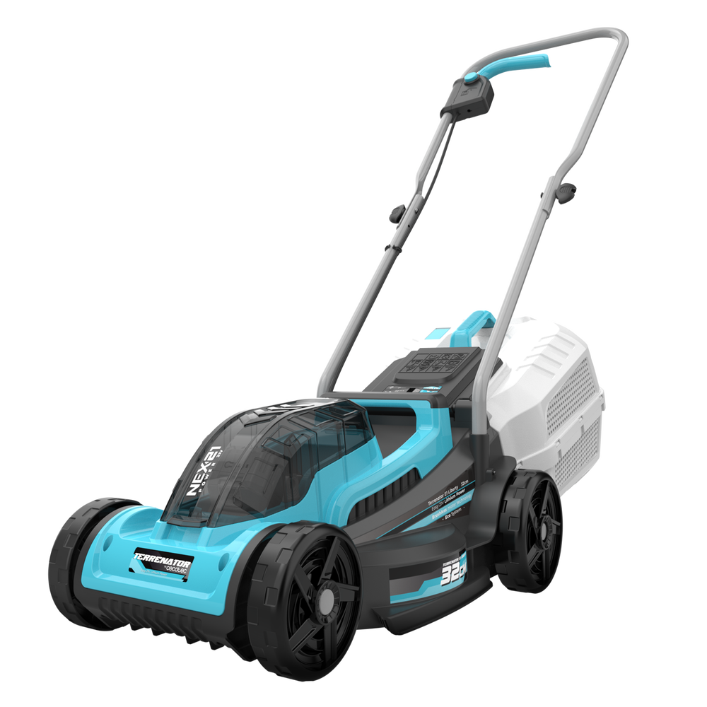 Cecotec Cortacésped de Batería Terrenator E1 Liberty con Motor Brushless y Ancho de Corte de 32 cm