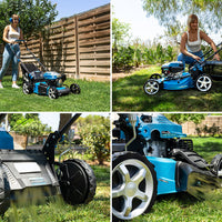 Cecotec Cortacésped de Gasolina Terrenator 3200 46 Z Total Motor 144 cc 2.4 kW 3.2 CV Altura Ztech