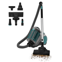 Cecotec Conga Rockstar Cyclonic Powerbag Aspiradora Trineo 900 W Sin Bolsa Con Bolsa Indicador de Depósito