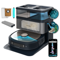 Cecotec Conga Z100 Robot Aspirador IA Con LaserEye Y AquaCycle Detección De Objetos Y Fregado Profesional