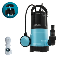 Cecotec Bomba De Agua Axike 750 2 En 1 Para Agua Limpia Y Sucia 14000 L Por Hora