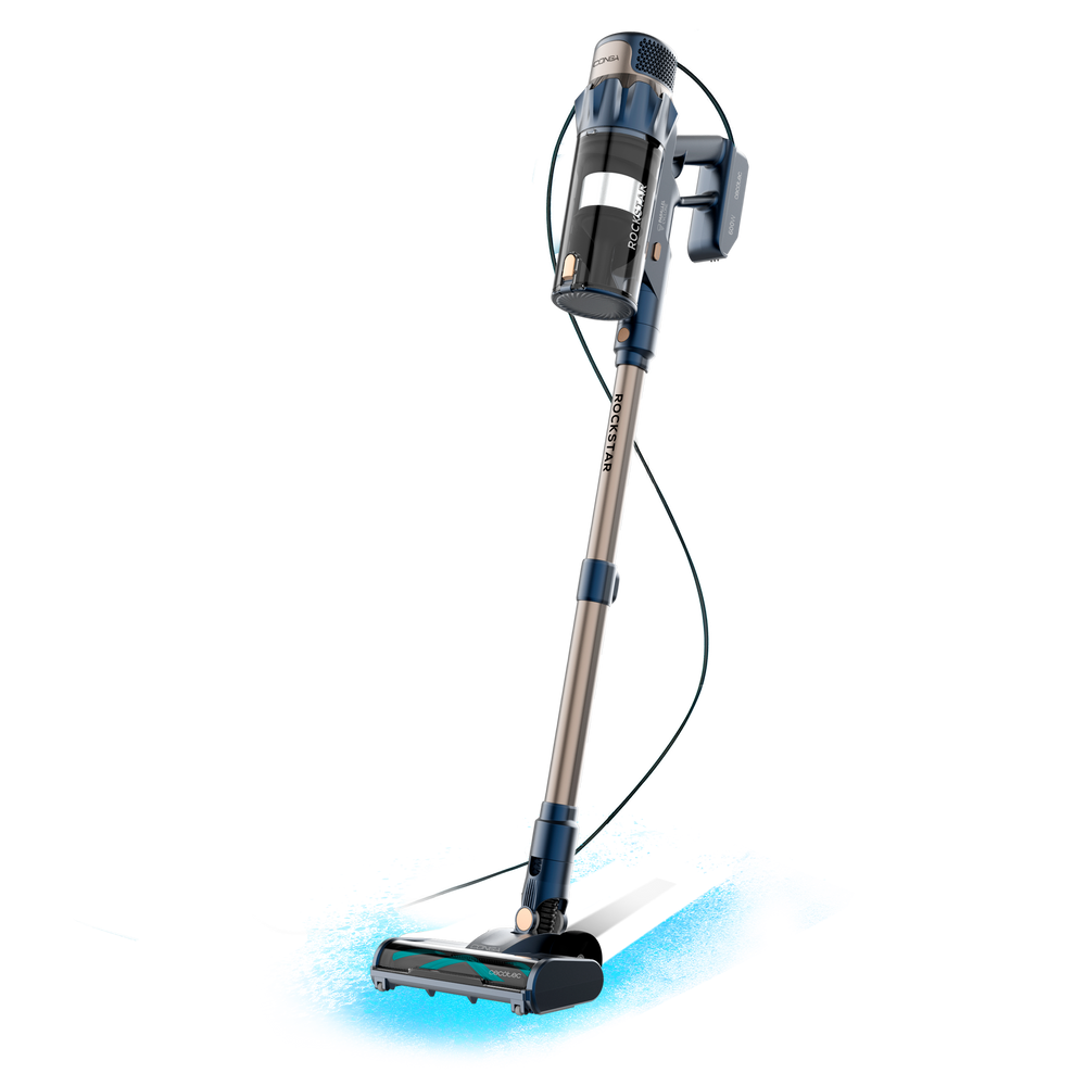 Cecotec Conga Rockstar 800 Powerhead Titán 600 W Cepillo Motorizado Aspiración Potente y Limpieza Profunda
