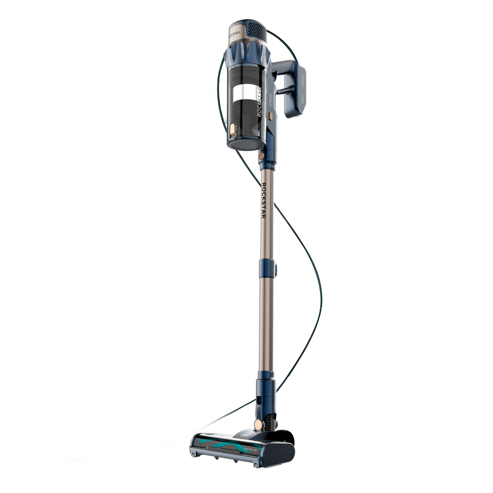 Cecotec Conga Rockstar 800 Powerhead Titán 600 W Cepillo Motorizado Aspiración Potente y Limpieza Profunda