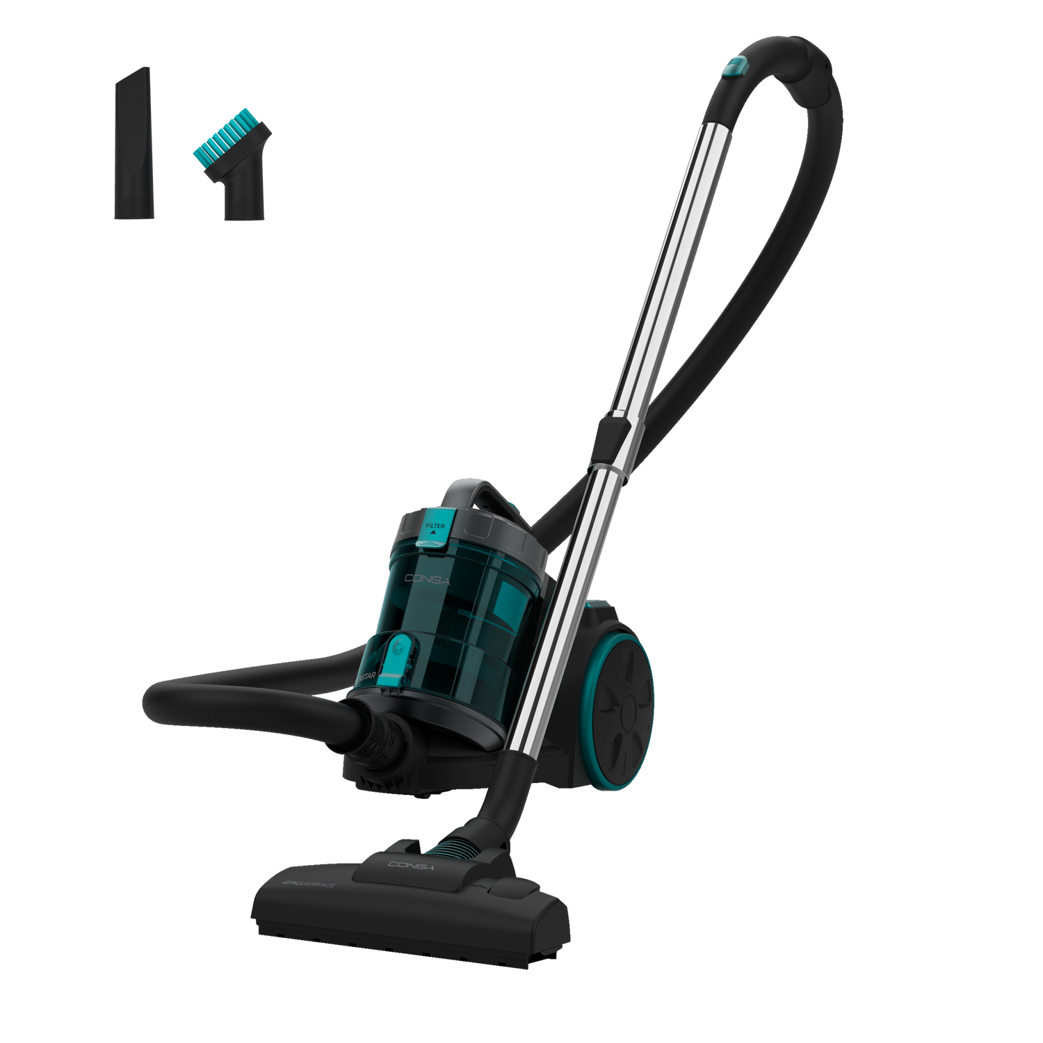 Cecotec Conga Rockstar Cyclonic XL Aspirador De Trineo 890 W Y 17 kPa De Succión Potente