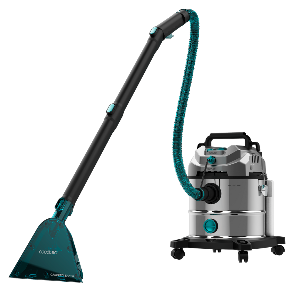 Cecotec Conga CarpetClean 20000 Pro Ultra Limpiatapicerías y Aspirador Sólidos y Líquidos 1600 W 21 kPa