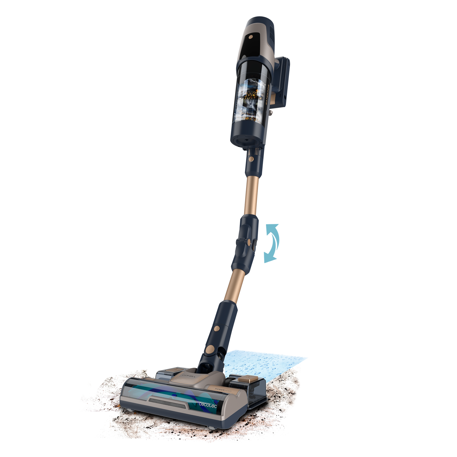 Cecotec RZ90 AI AquaPet Flex Conectado Aspirador Vertical Inteligente Con Base De Autovaciado