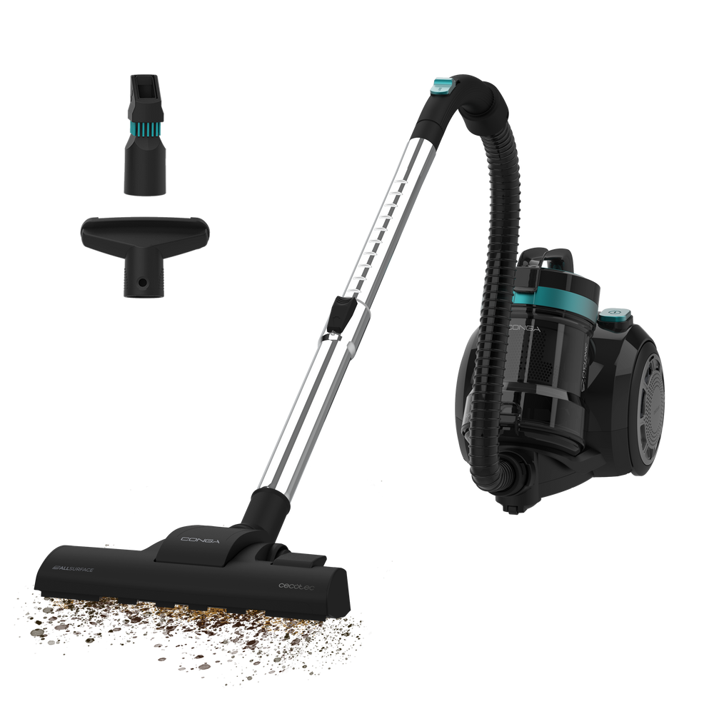 Cecotec Conga Rocksta Cyclonic Plus 800 W Potencia Aspiradora Sin Bolsa Multisuperficie