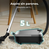 Cecotec Conga Powerbag 5000 ProStyle Aspiradora Con Bolsa 890 W 5 L Rendimiento Profesional