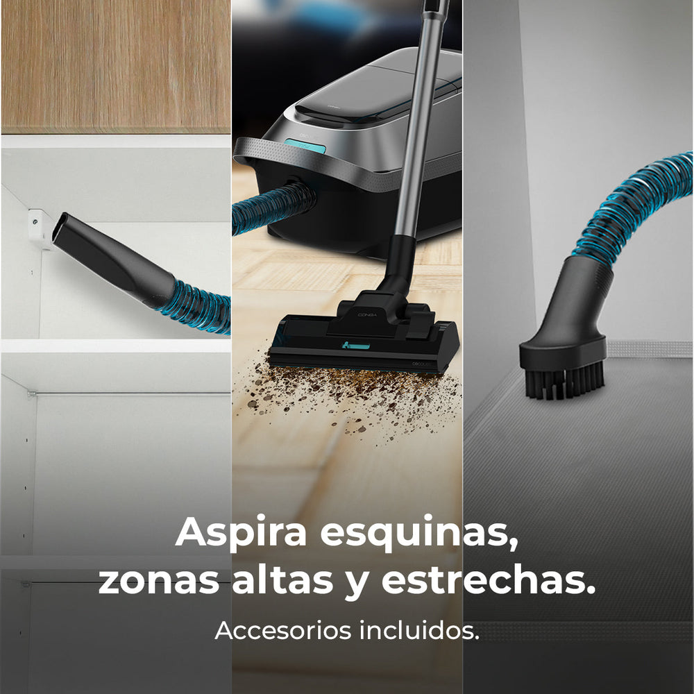 Cecotec Conga Powerbag 5000 ProStyle Aspiradora Con Bolsa 890 W 5 L Rendimiento Profesional